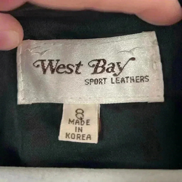 Vintage 80s West Bay Genuine Leather Jacket Size 8 (S/M), Animal Print Western - Picture 4 of 14